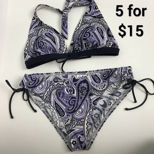 Nautica Paisley Bikini. Size 10